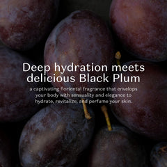 NATIVA SPA Black Plum oil texture close-up reveals silky, velvety skin feel