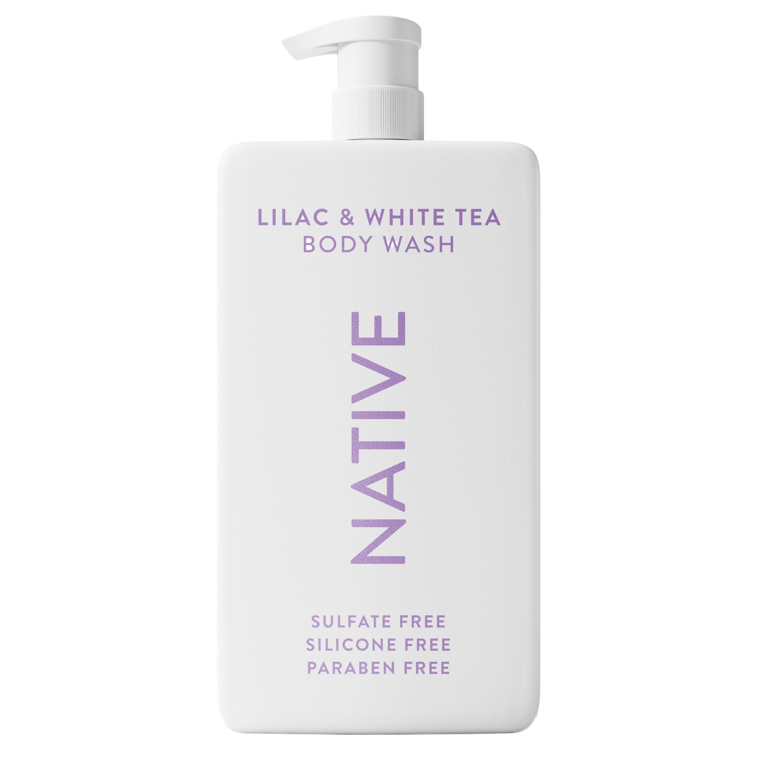 Native Ducha Corporal: botella lilas con aroma floral suave para despertar los sentidos.