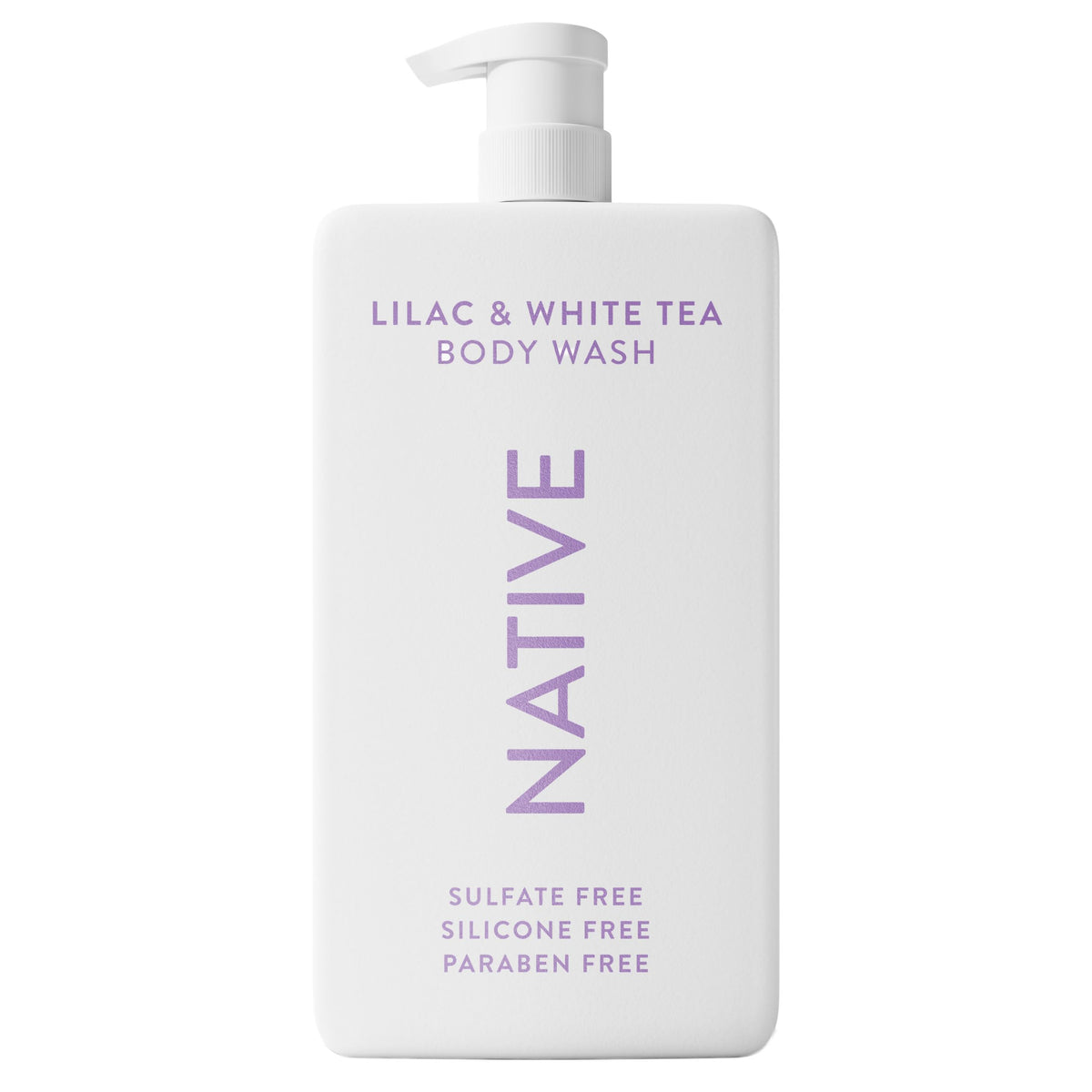 Native Ducha Corporal: botella lilas con aroma floral suave para despertar los sentidos.