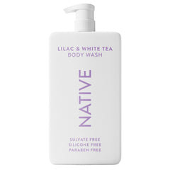 Native Ducha Corporal: botella lilas con aroma floral suave para despertar los sentidos.