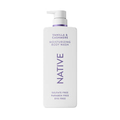 Native gel de ducha con dispensador, aplicación fácil y hidratación constante.