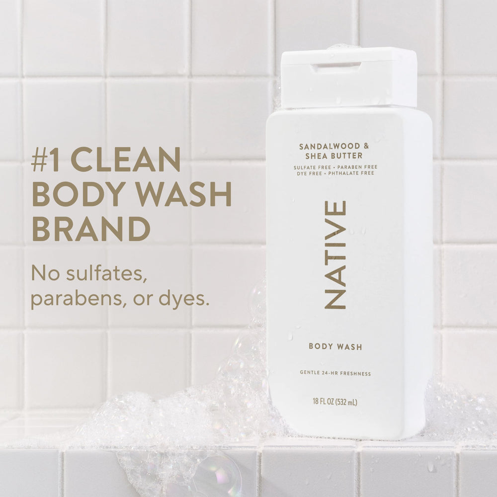 Native gel de ducha: aroma a sandalo realza la ducha.