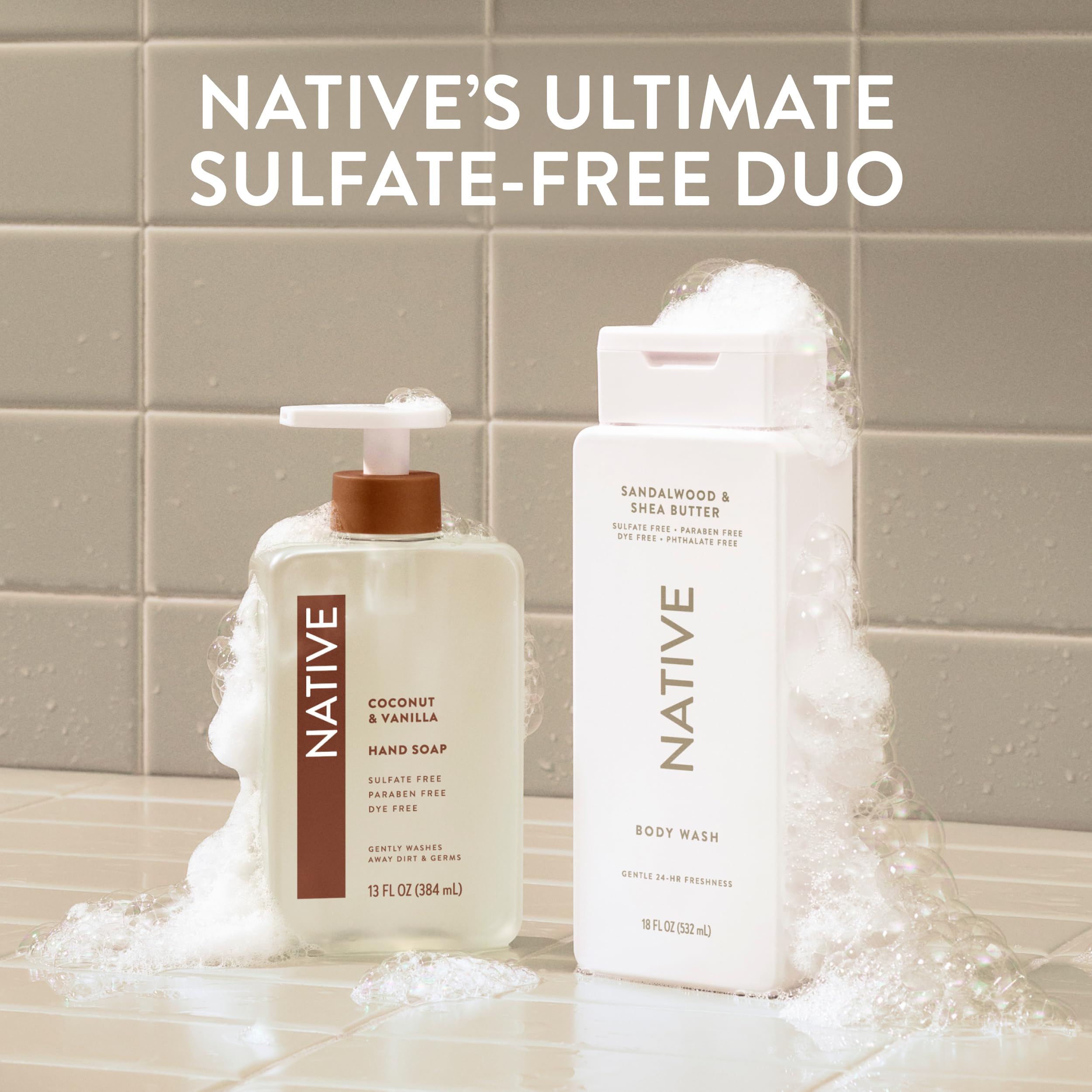 Native gel de ducha: envase de 18 onzas, cómodo para uso diario.