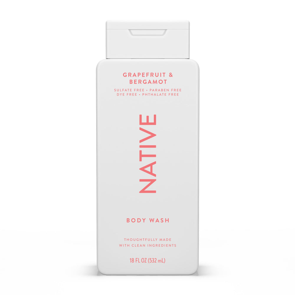 Gel de ducha Native con espuma lujosa para una experiencia suave.