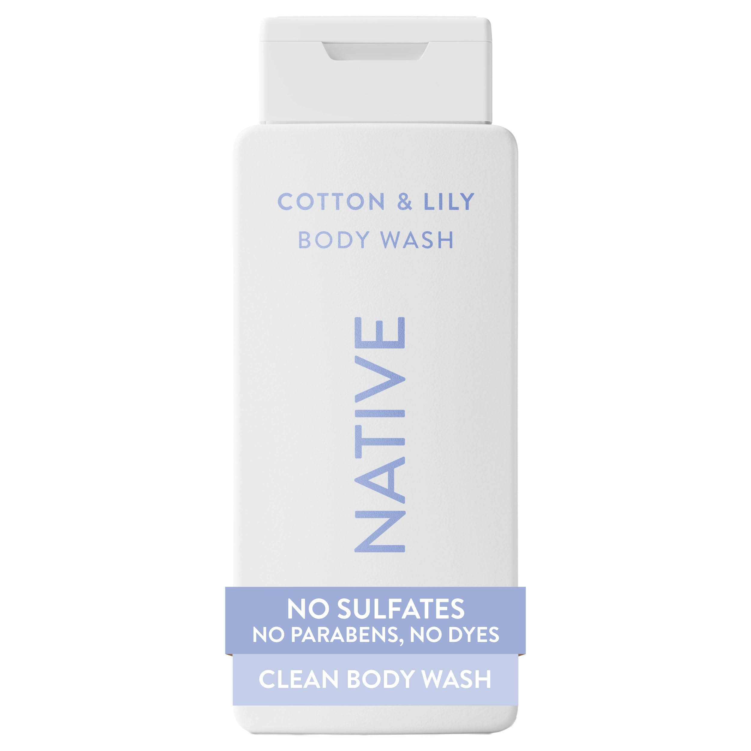 Native Body Wash con ingredientes derivados naturalmente para una limpieza suave