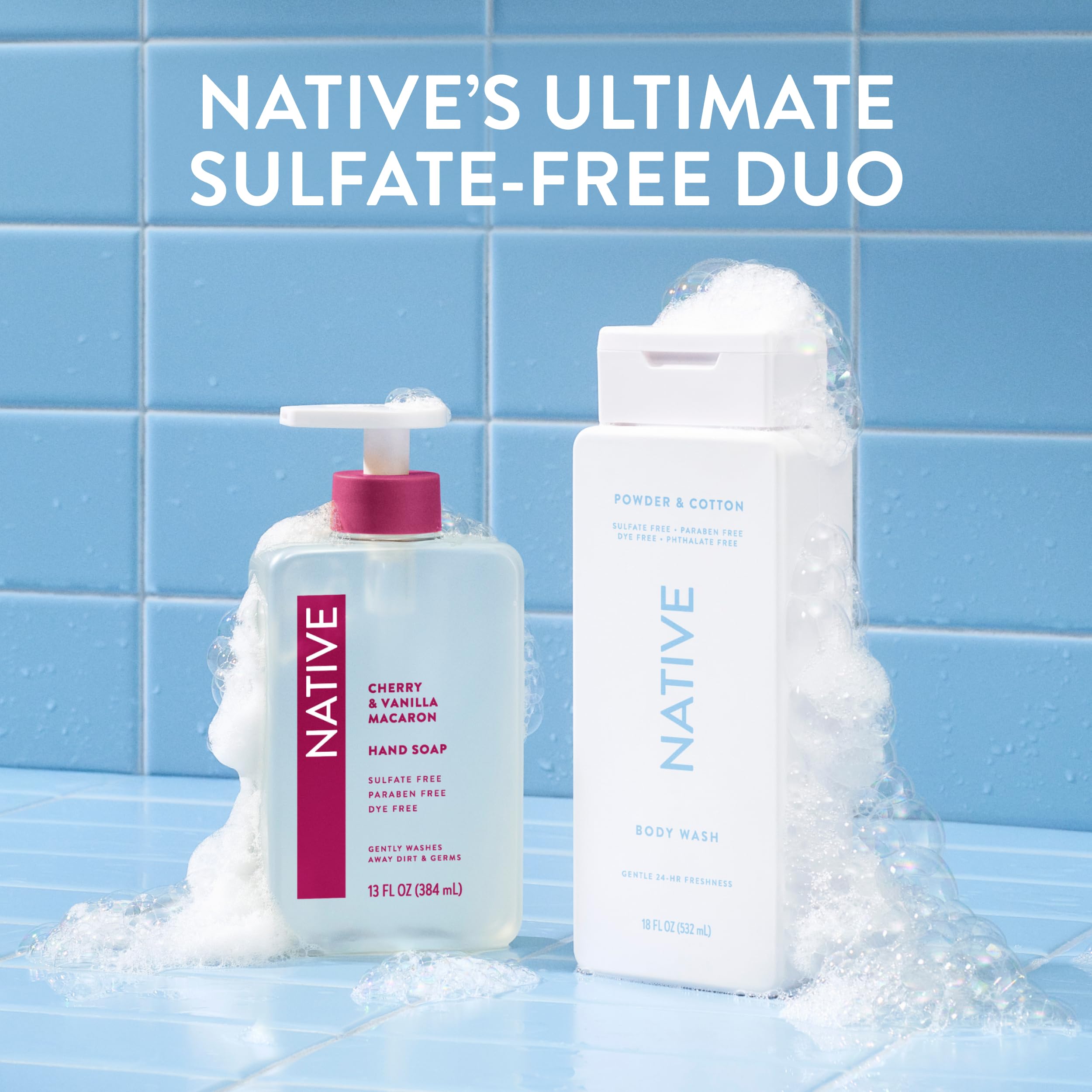 Native Body Wash uso diario, experiencia de ducha agradable y segura