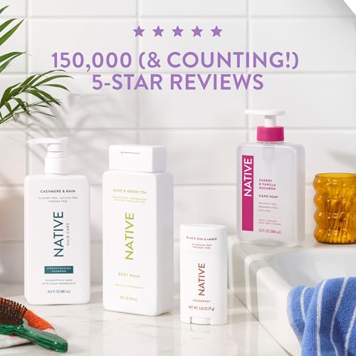 Native Bottle close-up highlights sulfate-free formula for gentler skin