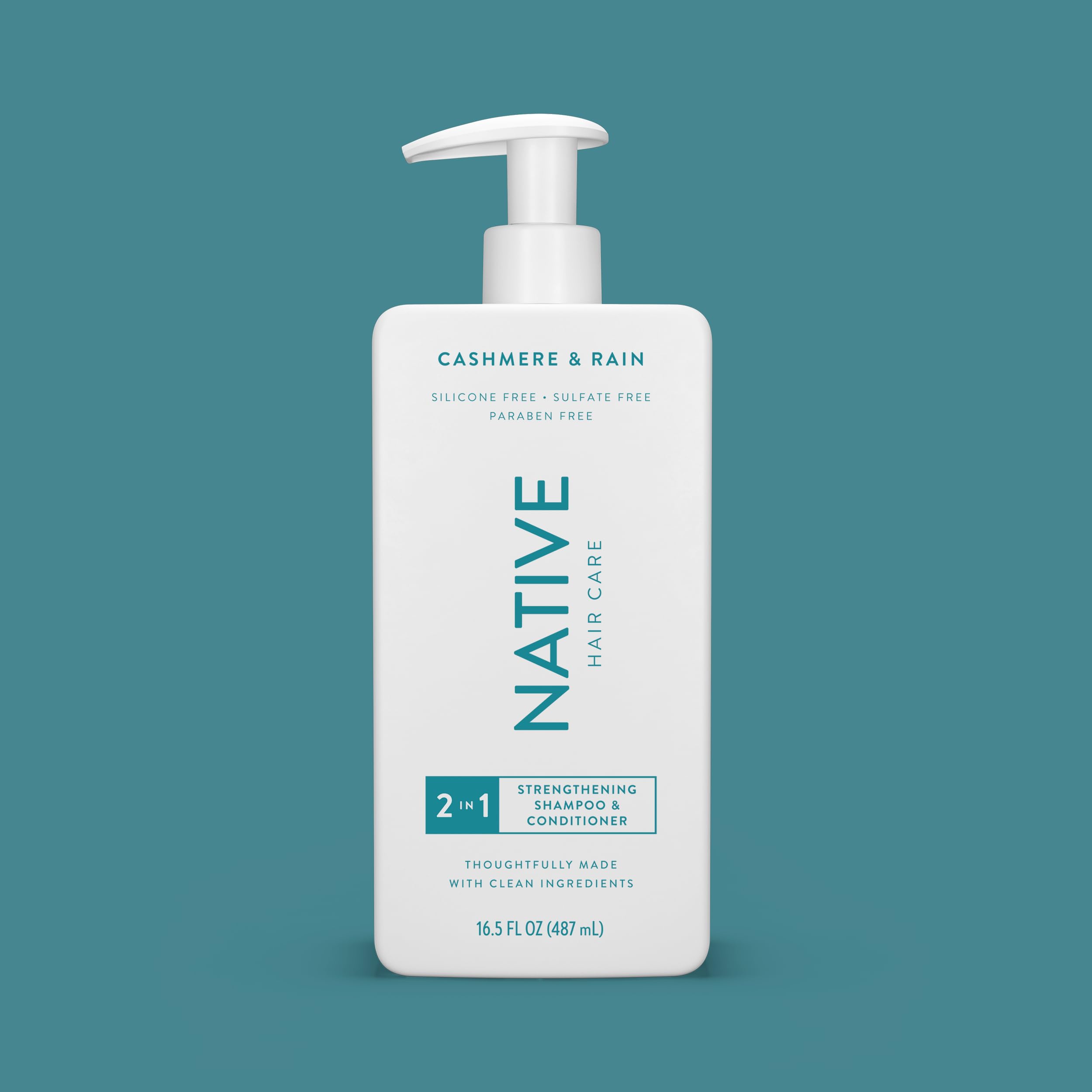 Native Cashmere and Rain 2N1 shampoo pump for easy daily application