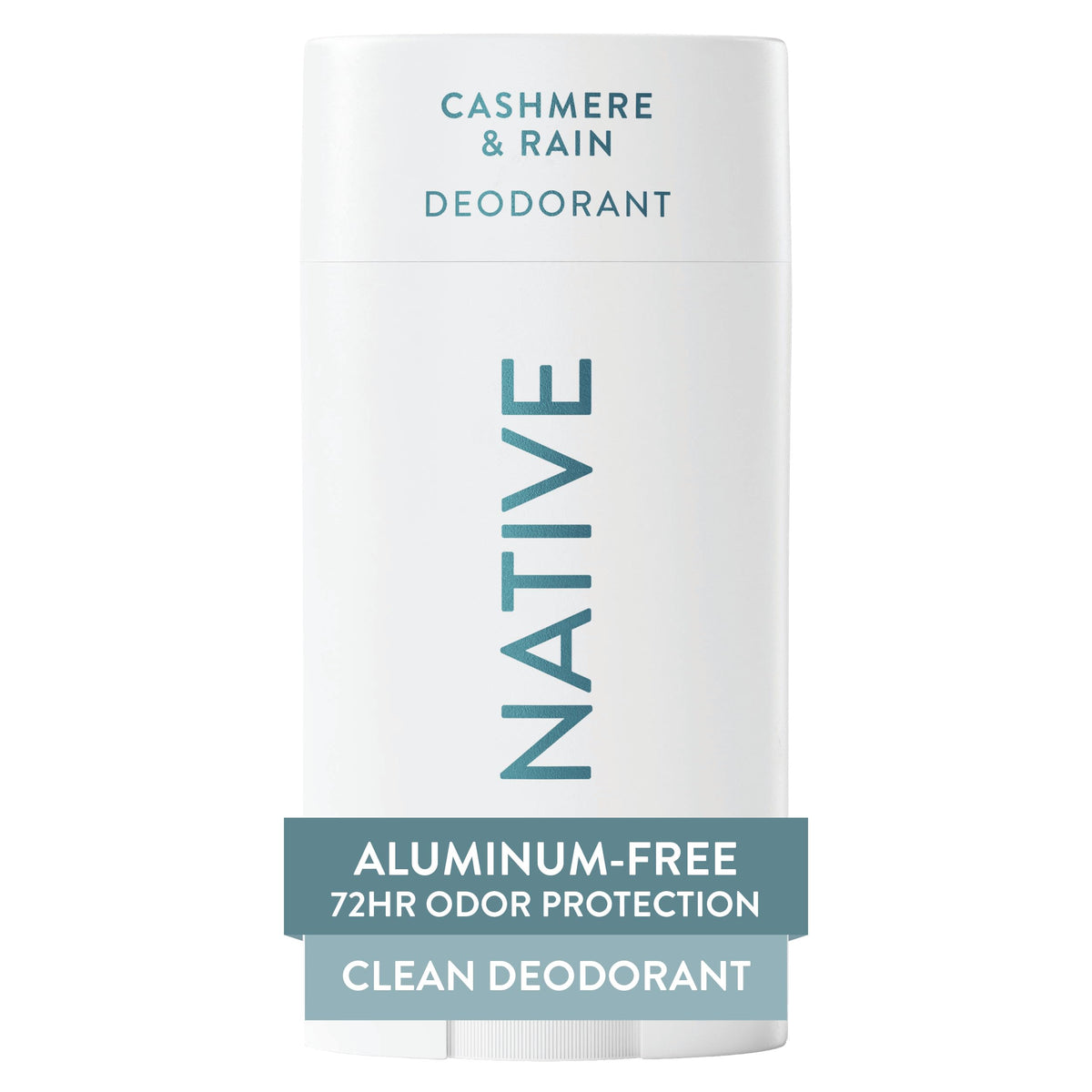 Native Cashmere & Rain frente del desodorante: protección diaria discreta.