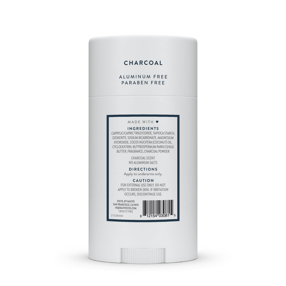 Native Charcoal Desodorante formato sólido para viajar