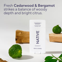 Aroma cedro y bergamota de Native, fresca y equilibrada.