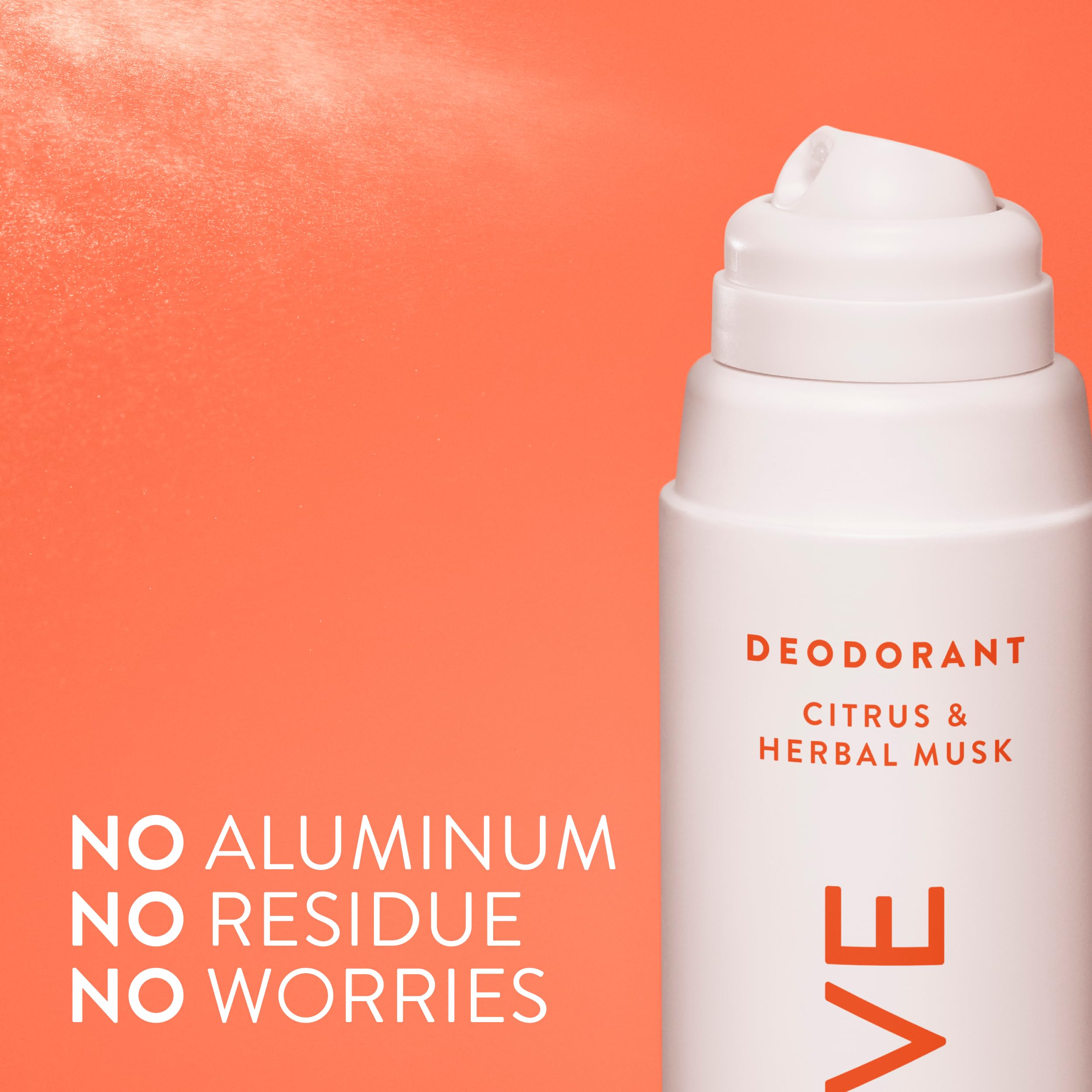 Atomizador Native sin residuo blanco, protección sin manchas en la ropa.