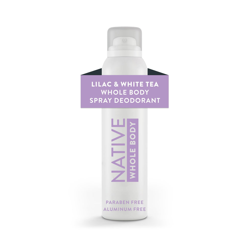 Native desodorante corporal lila y té blanco frasco: frescura duradera