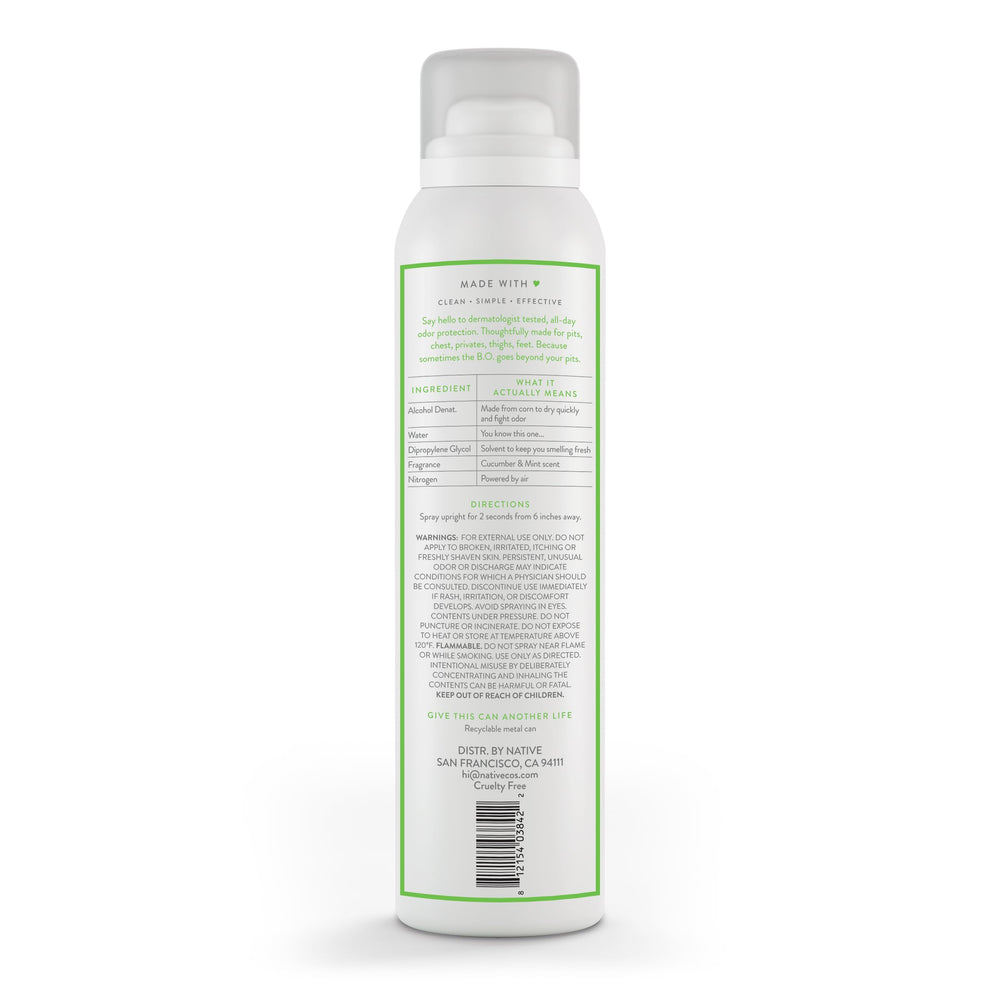 Native Desodorante sin aluminio, fórmula limpia y suave para uso diario.