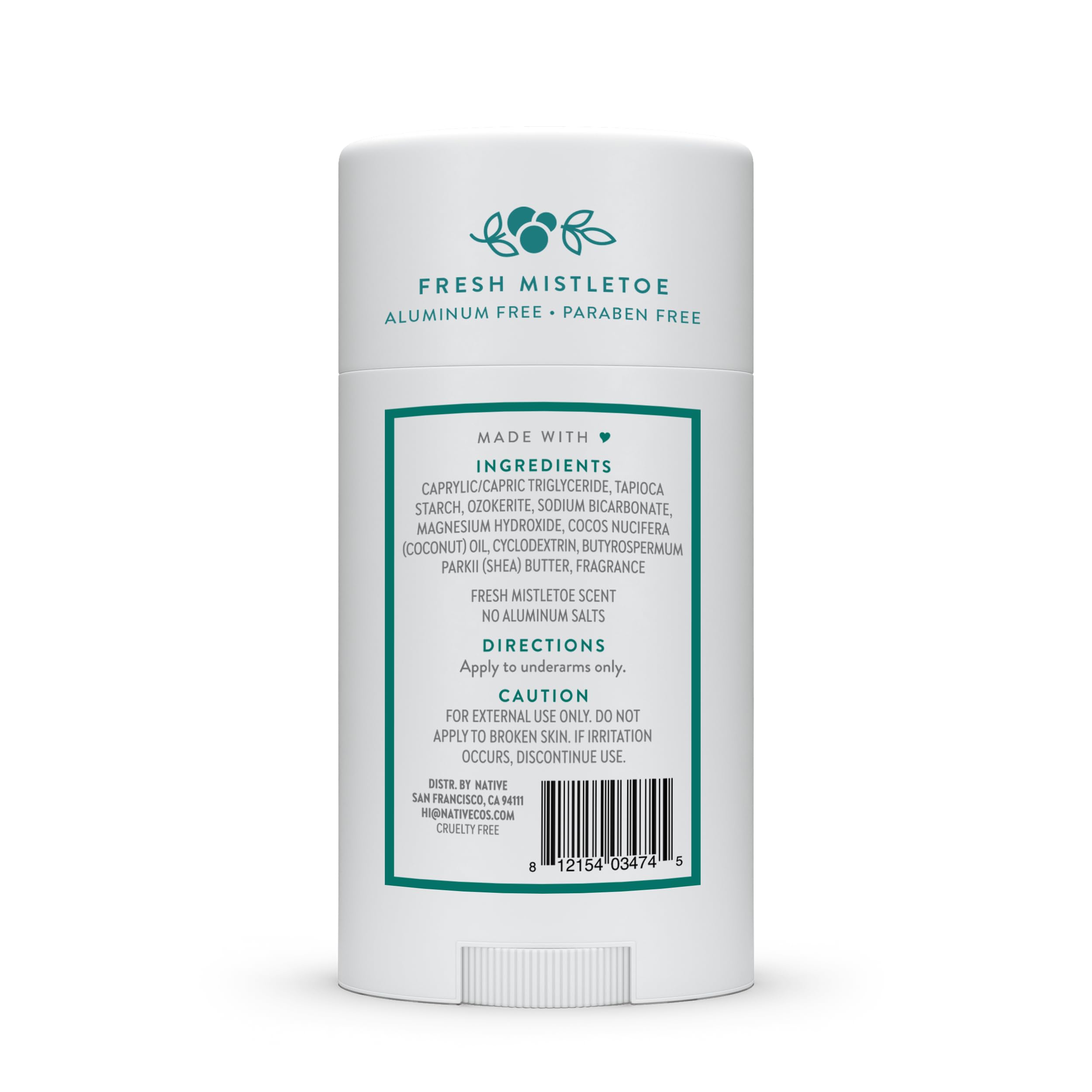 Native desodorante edition navidena ingredientes naturales en barra, cuidado suave