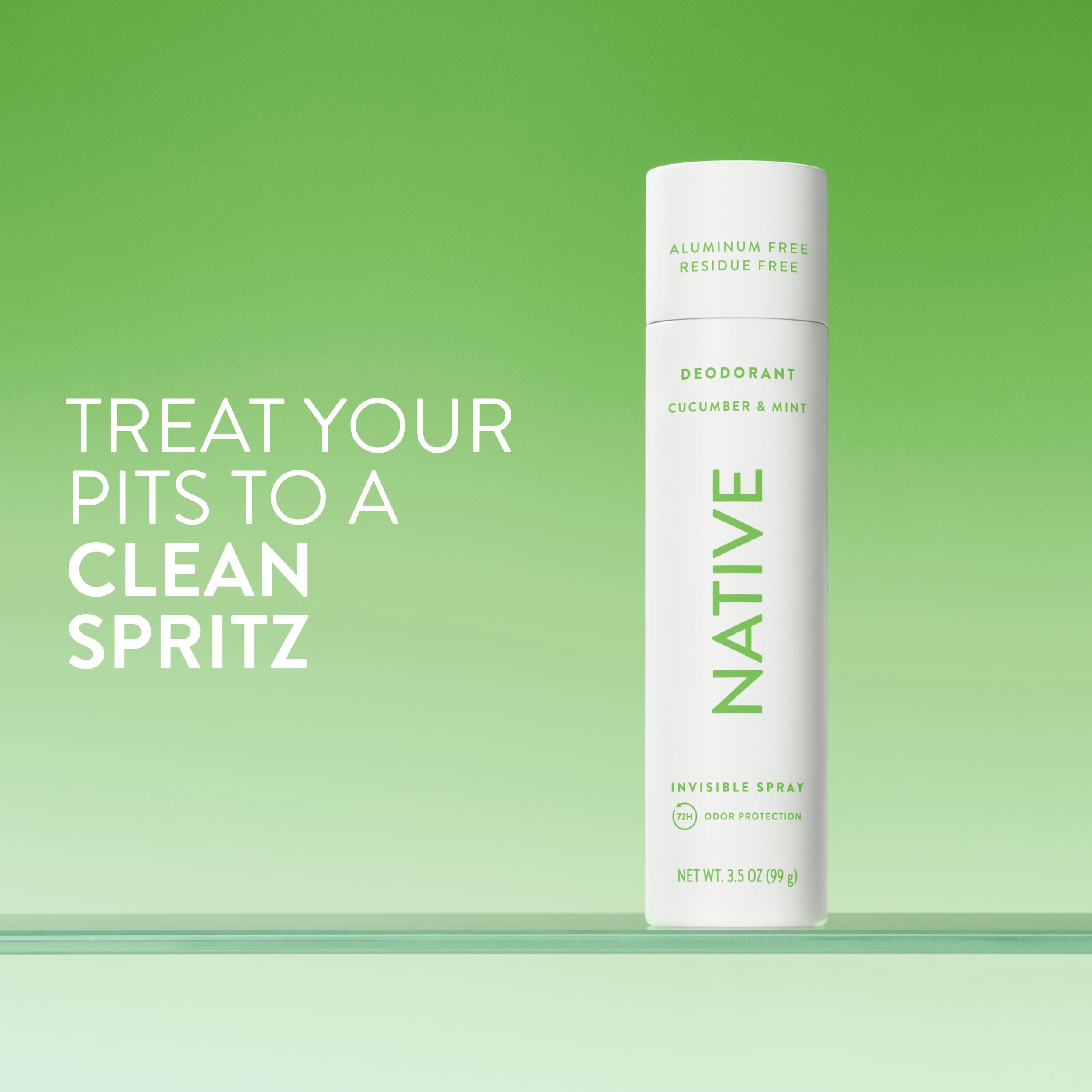 Native desodorante pepino y menta: aplicador cómodo para una aplicación suave.