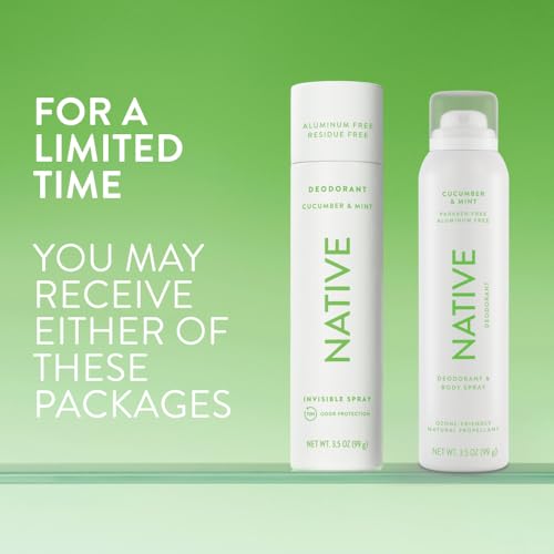 Native desodorante pepino y menta: envase práctico para viaje y retoques.