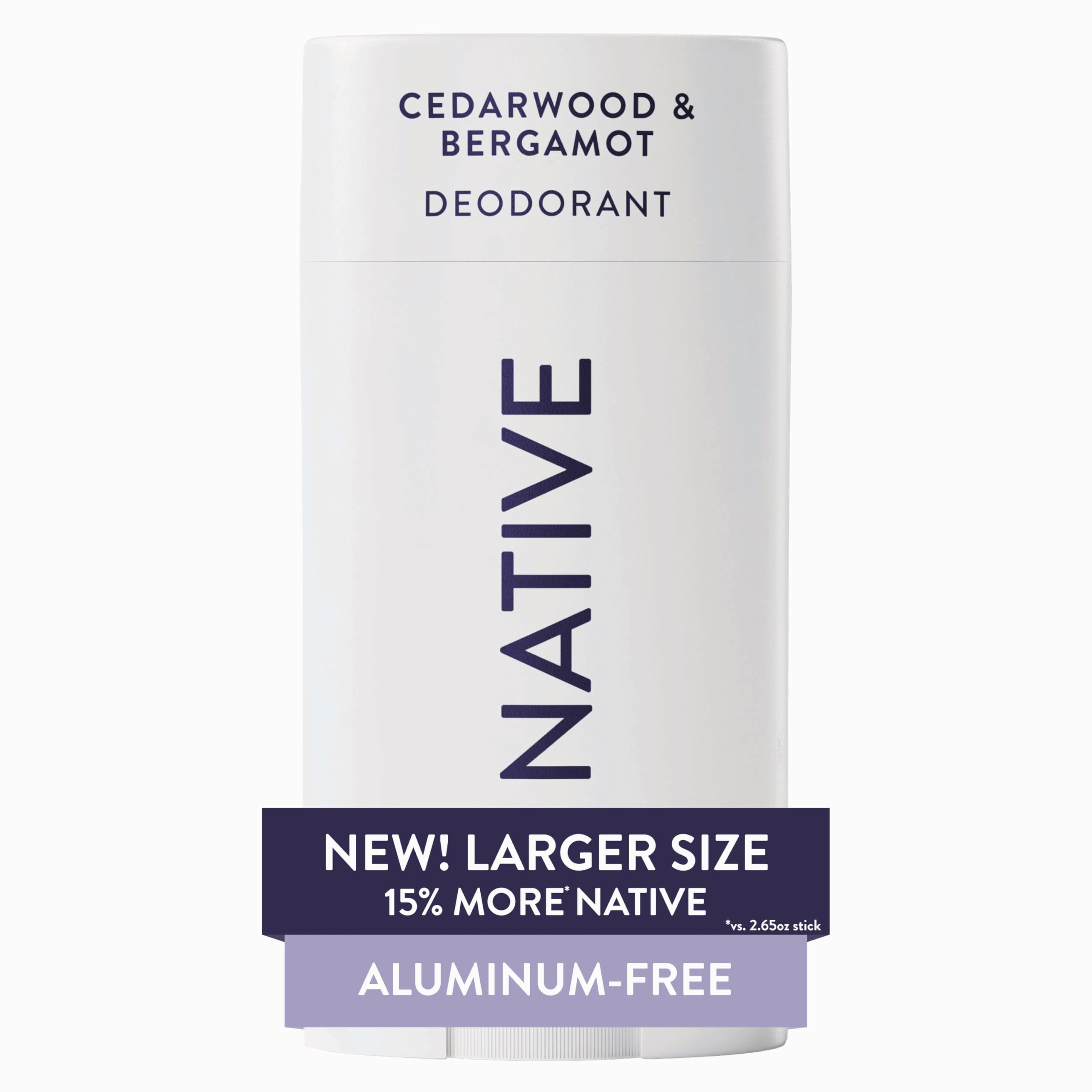 Native desodorante: aplicación suave para uso cómodo todo el día.