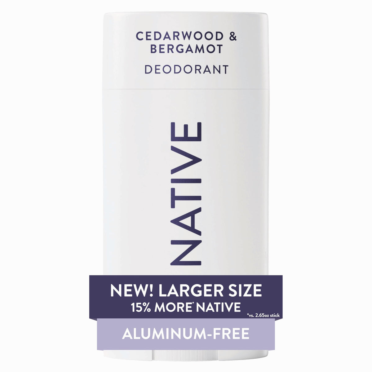 Native desodorante: aplicación suave para uso cómodo todo el día.