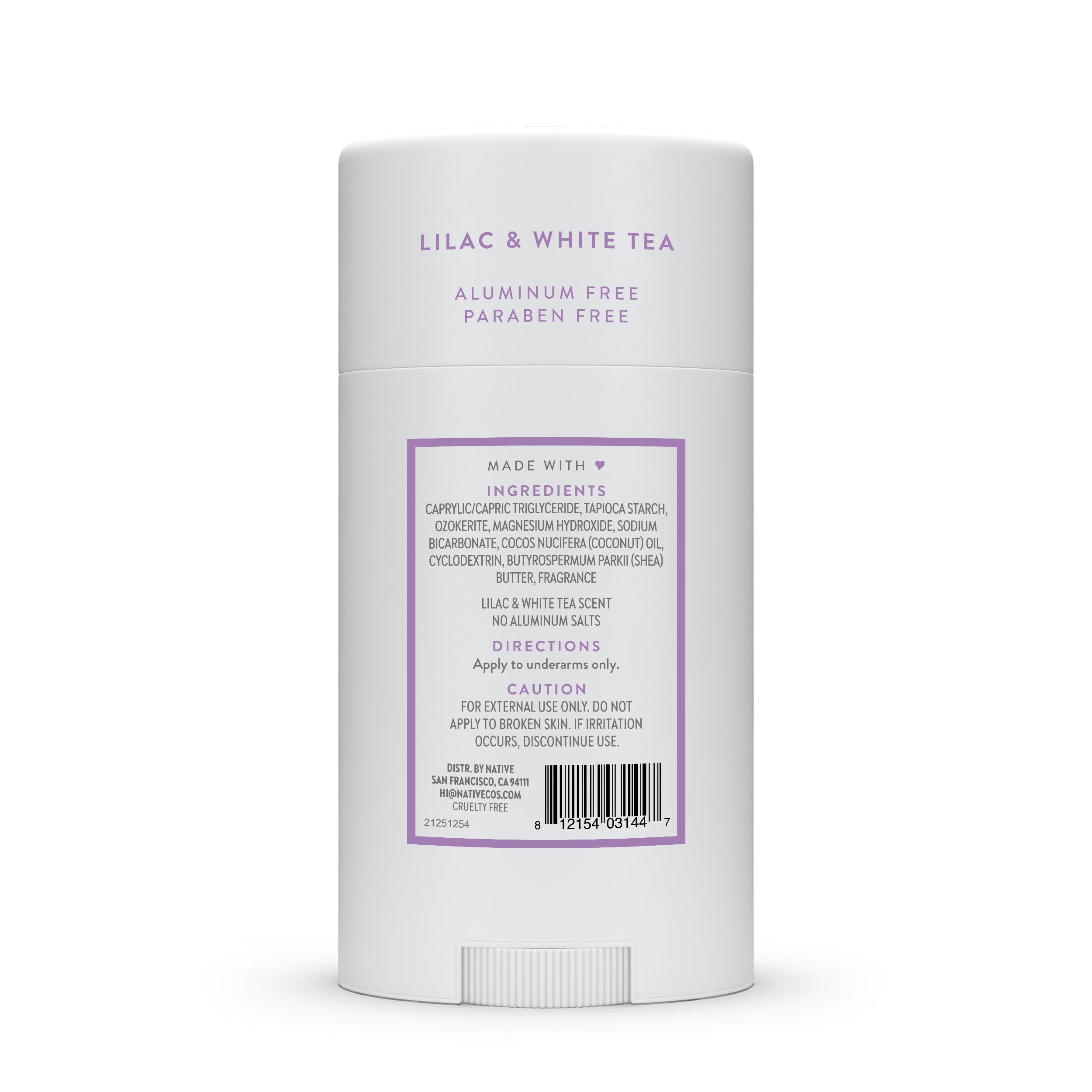 Presentación lista para regalo con Native Lila y Té Blanco.