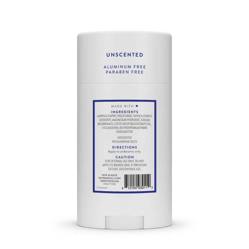 Native desodorante sin fragancia, envase compacto para llevar