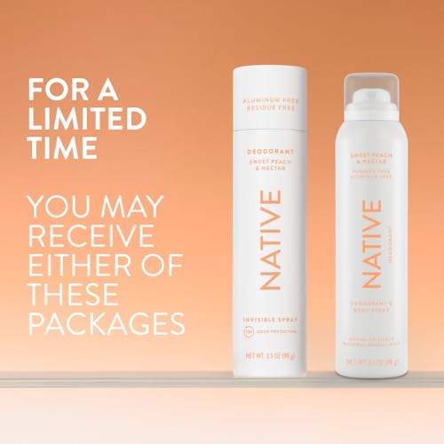 Native Desodorante spray Sweet Peach Nectar: aroma floral-afrutado para momentos de relajación.