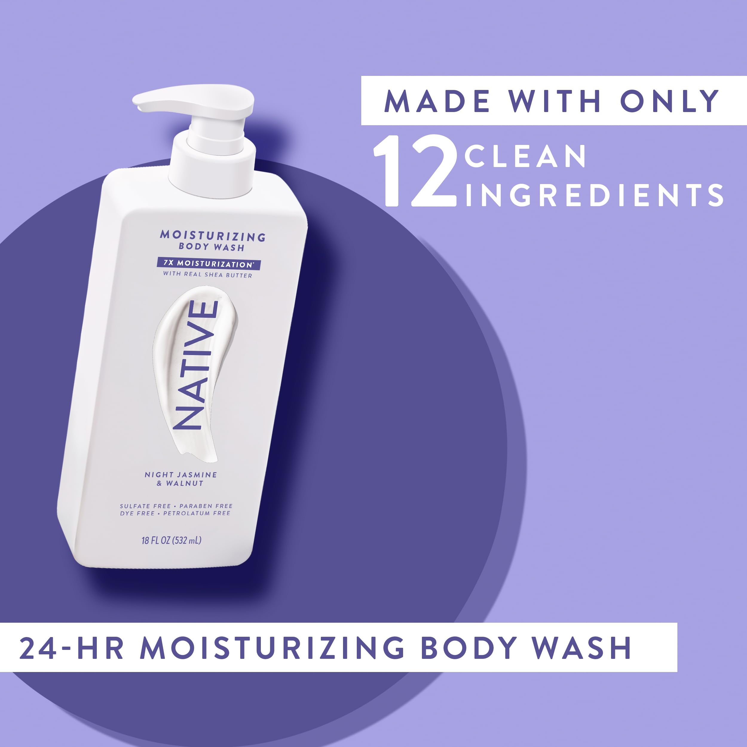 Native Ducha hidratante para hombres y mujeres, experiencia suave en cada lavado.