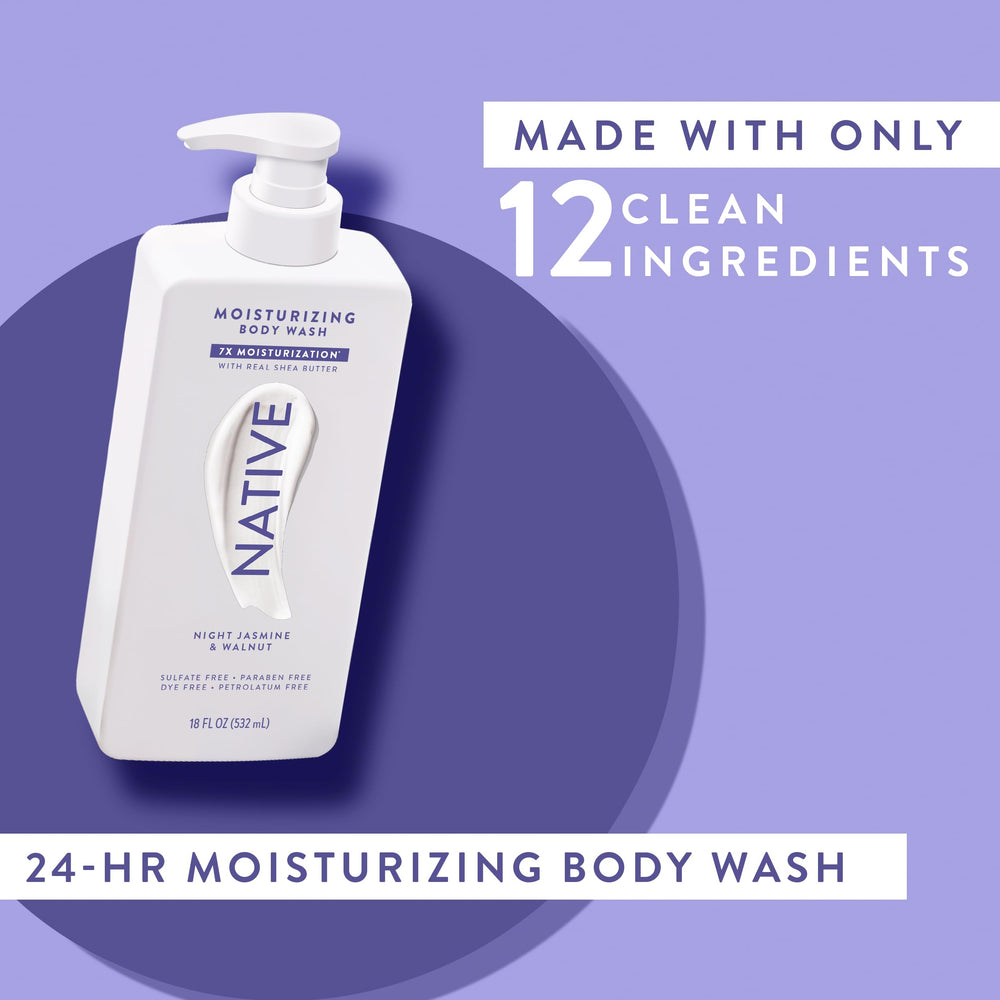 Native Ducha hidratante para hombres y mujeres, experiencia suave en cada lavado.