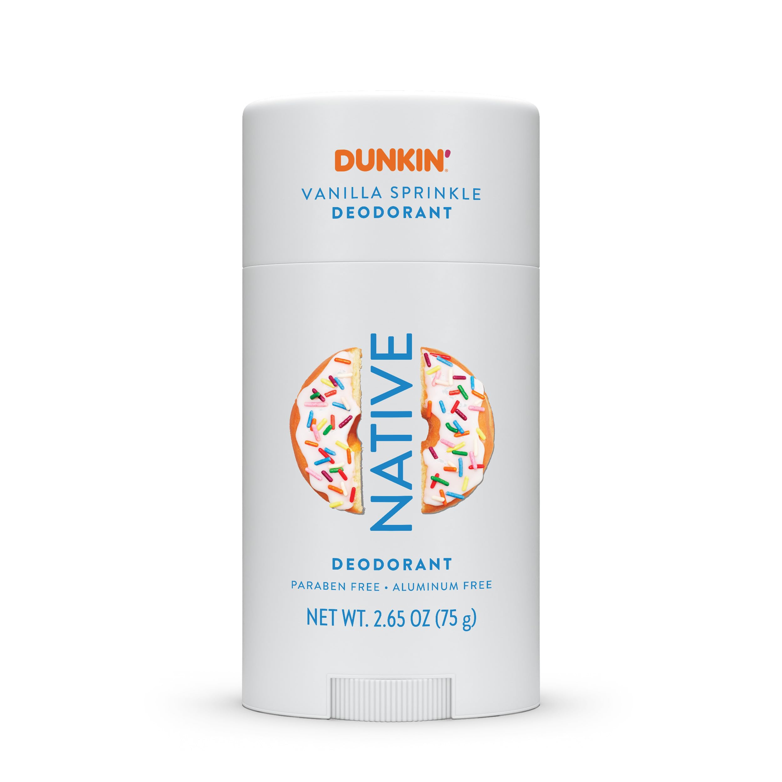 Desodorante Native Dunkin edición limitada con aroma Vainilla Espolvoreada y frescura duradera