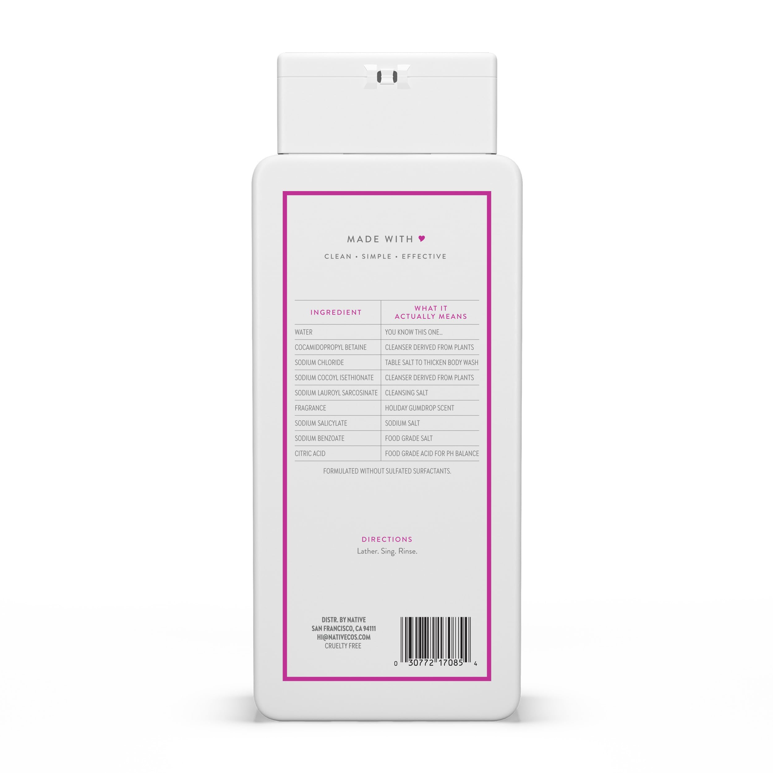 Native Fragancia Gomita Navidena ideal para ritual de ducha.