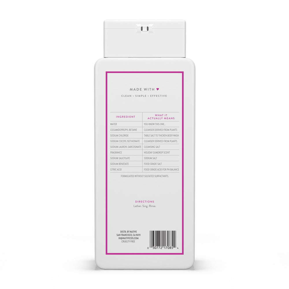 Native Fragancia Gomita Navidena ideal para ritual de ducha.