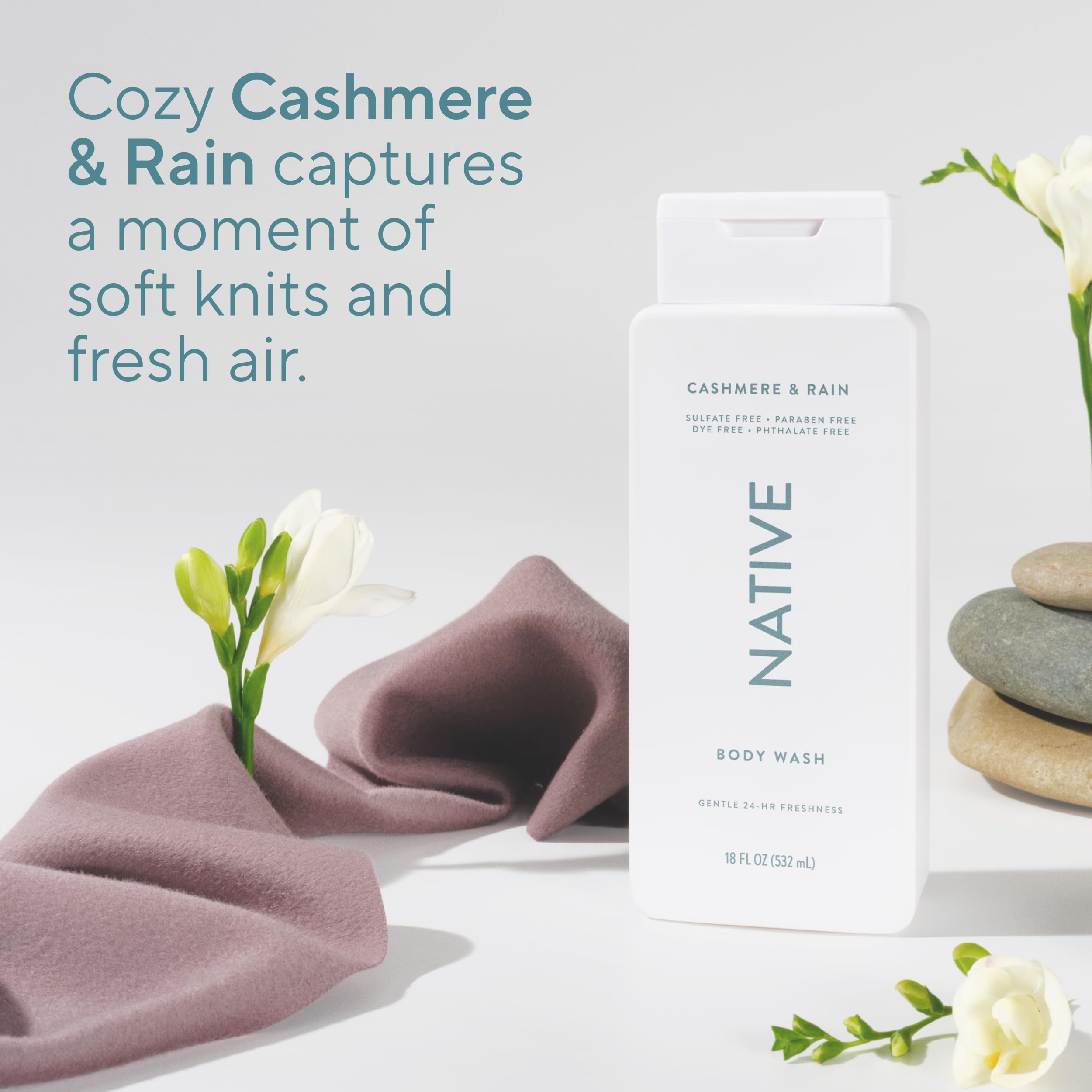 Aroma natural Cashmere & Rain en Native Gel de Ducha