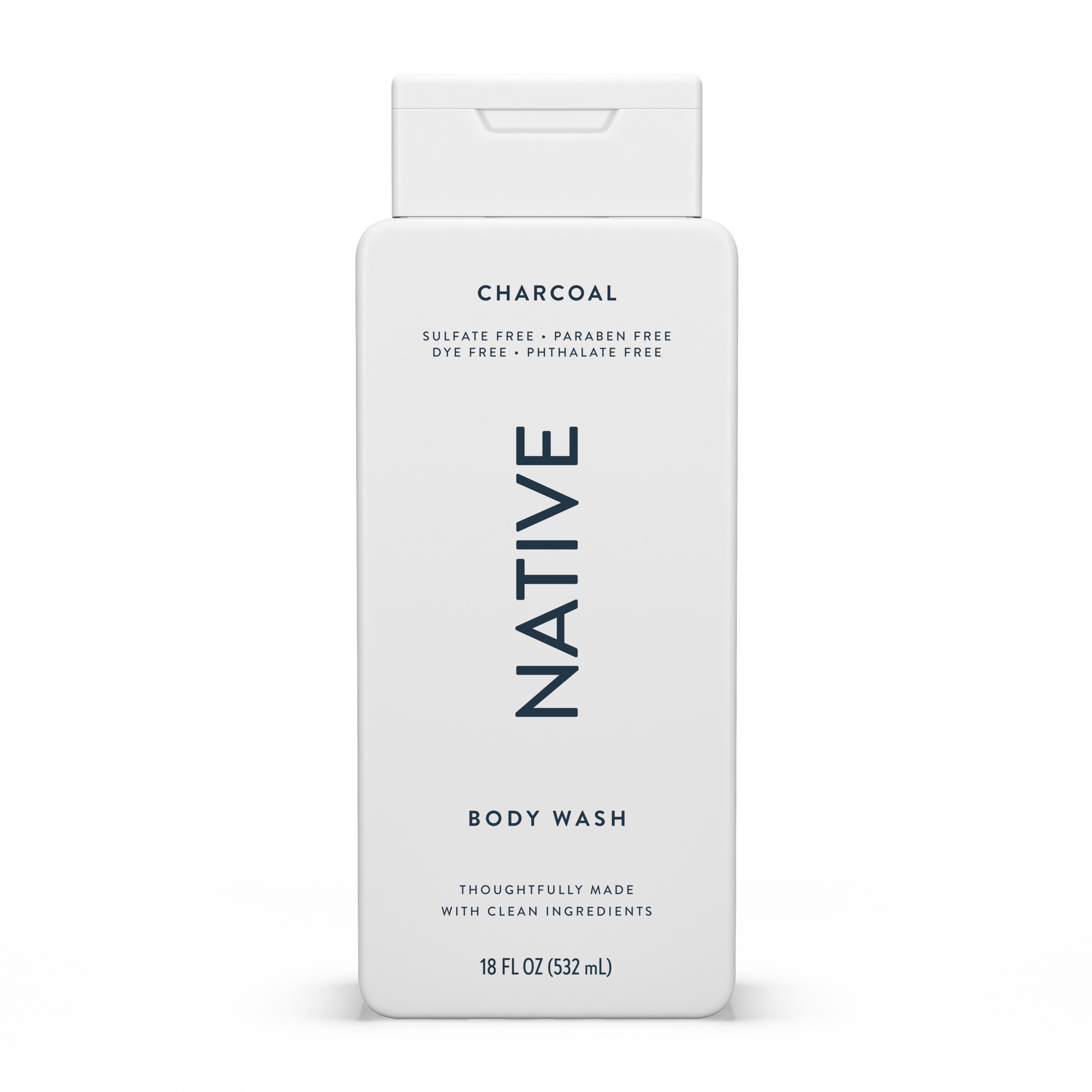 Native Gel de Ducha Cuerpo, botella visible para un lavado suave y refrescante.