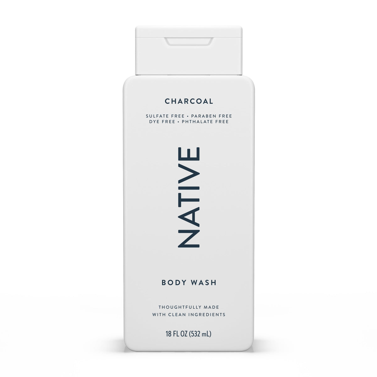 Native Gel de Ducha Cuerpo, botella visible para un lavado suave y refrescante.