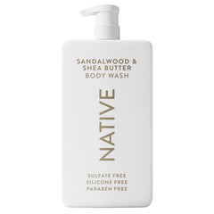 Native gel de ducha sin sulfatos limpieza suave para piel sensible