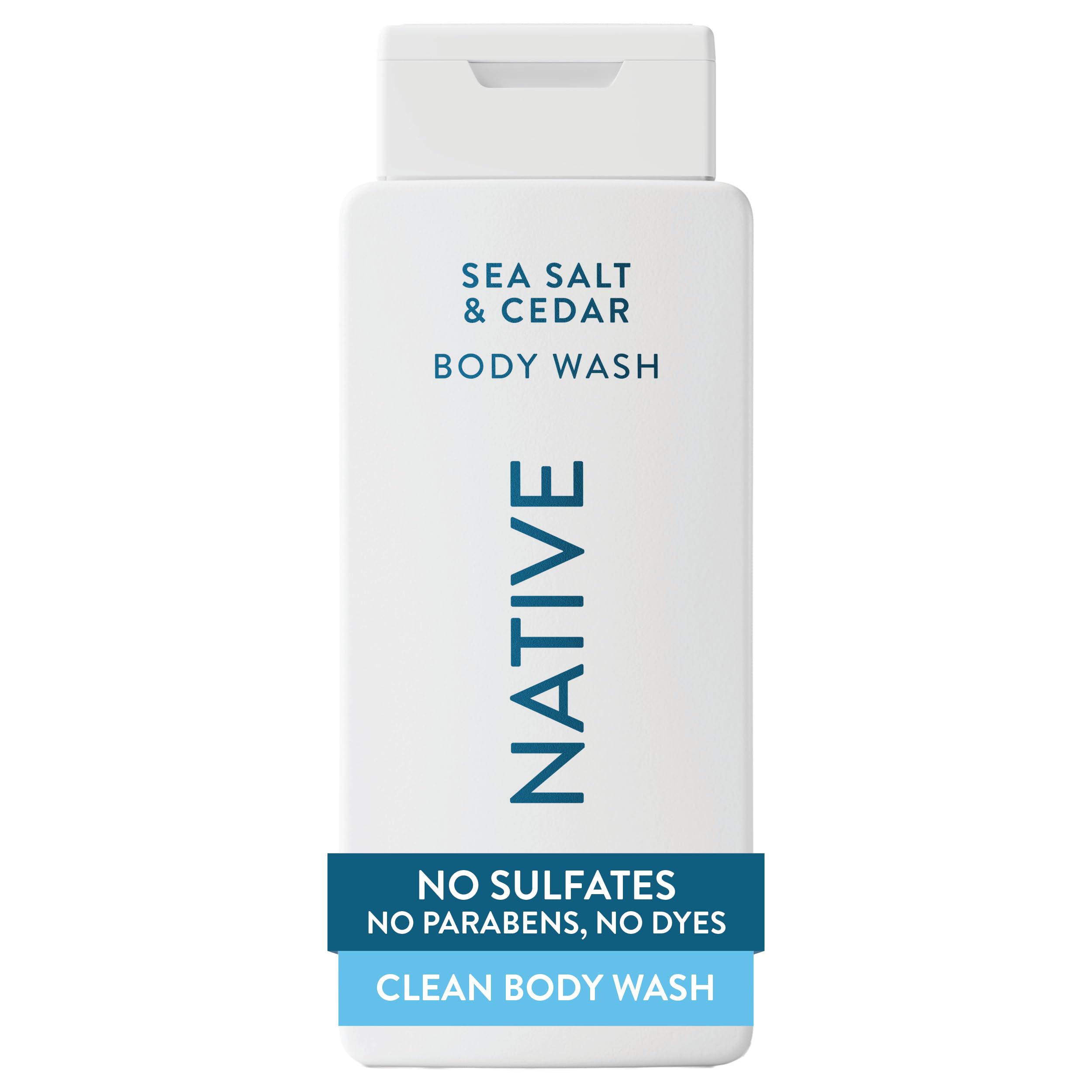 Native gel de ducha, bote: aroma marino para una sensación limpia y refrescante.