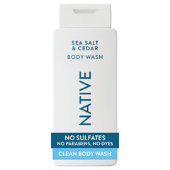 Native gel de ducha, bote: aroma marino para una sensación limpia y refrescante.