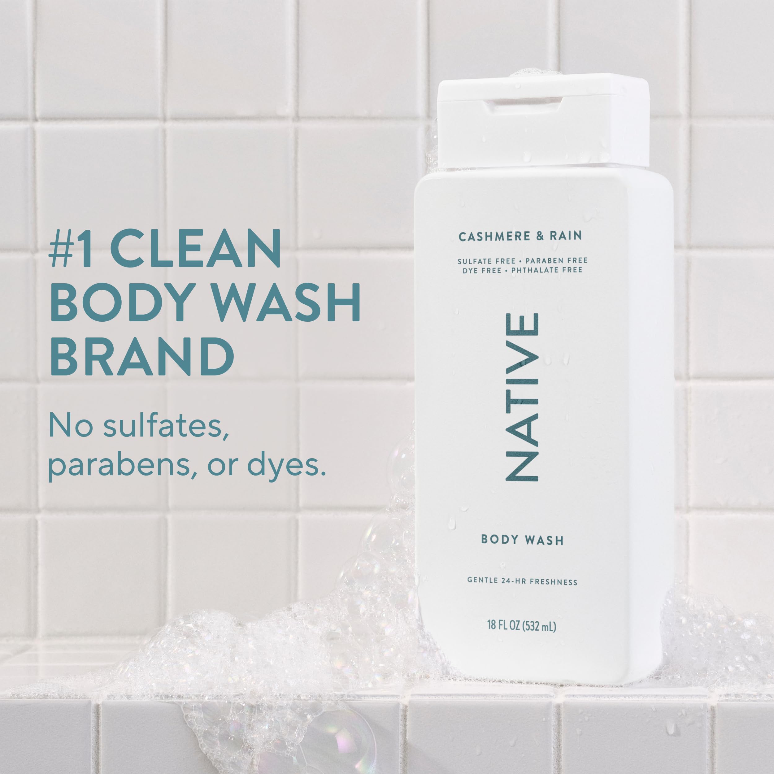 Native Gel de Ducha textura cremosa que cuida la piel y la limpia