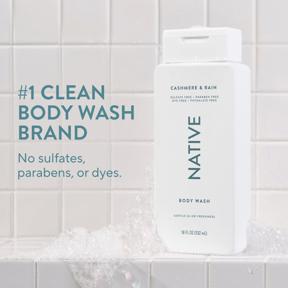 Native Gel de Ducha textura cremosa que cuida la piel y la limpia