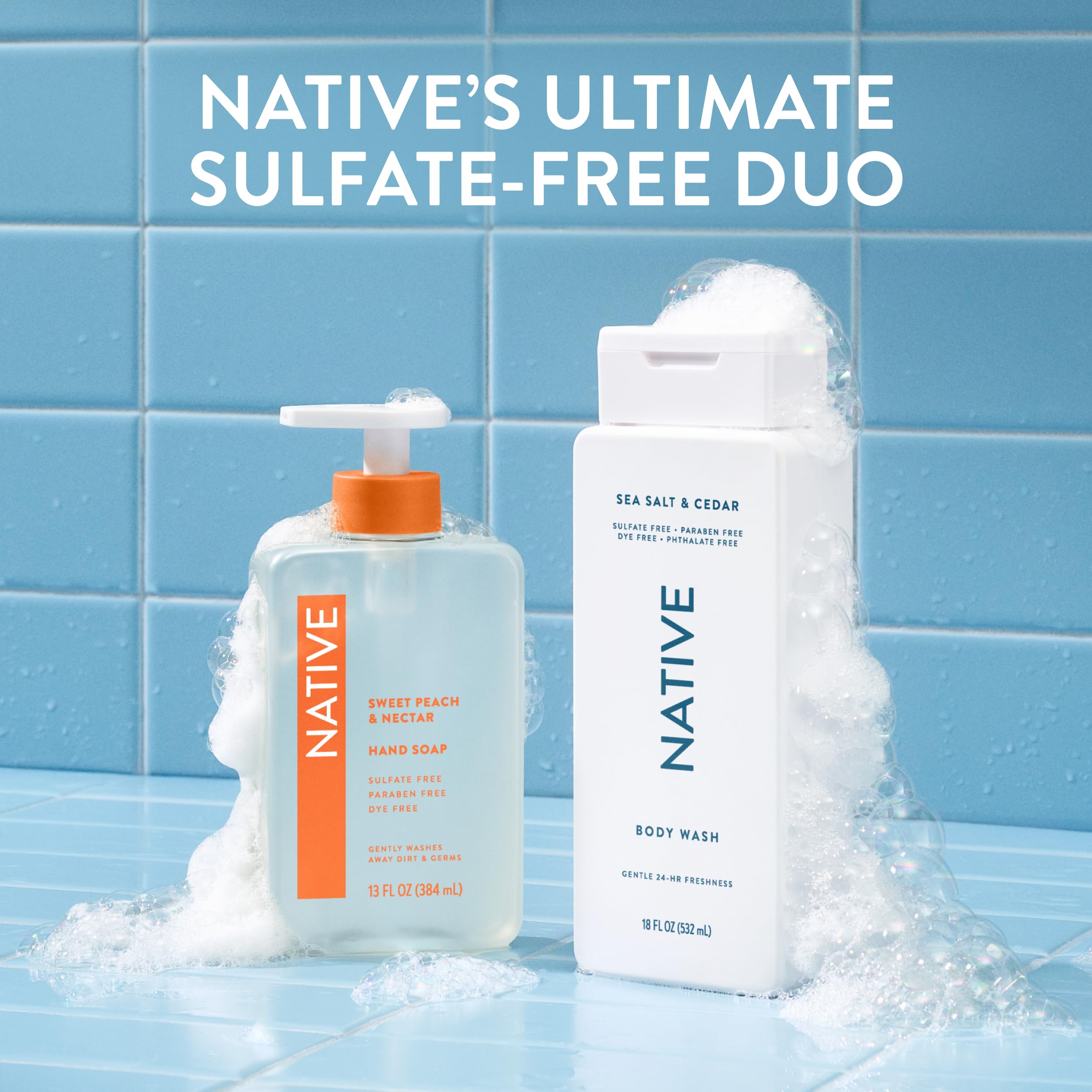 Native gel de ducha, uso diario para una rutina de cuidado personal fácil.
