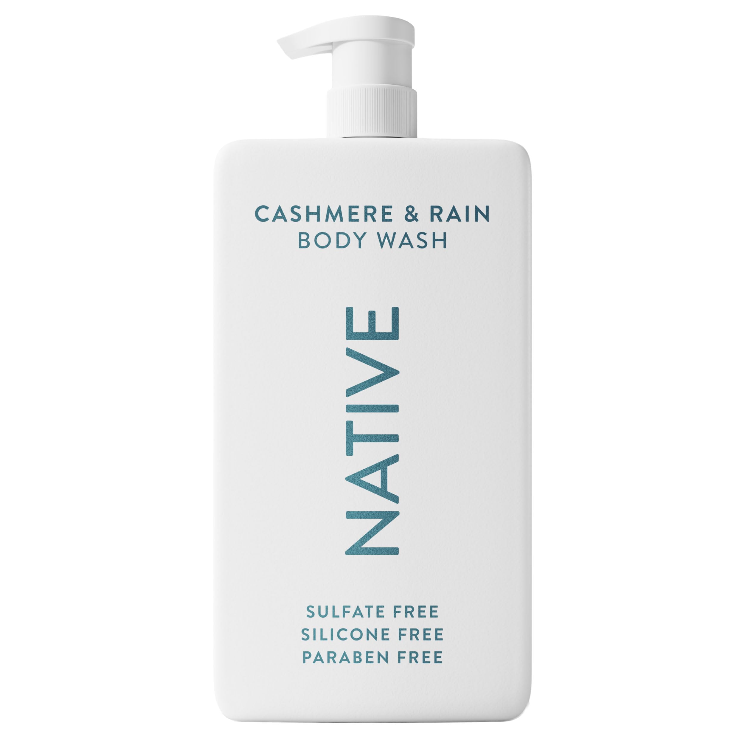 Native jabon cuerpo botella con aroma cashmere y lluvia para una experiencia suave