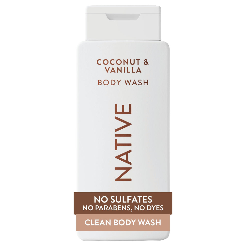 Native Jabon Cuerpo: botella con aroma coco-vainilla para piel suave e hidratada