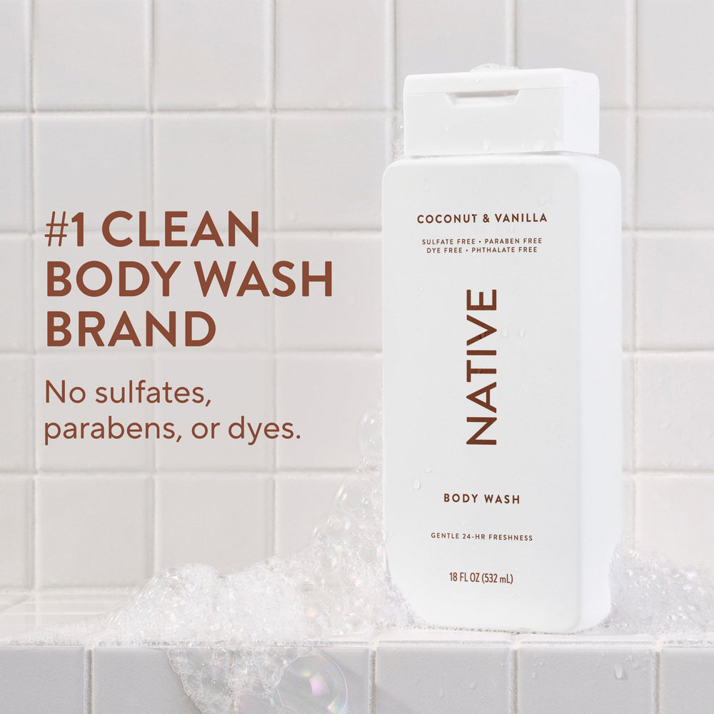 Native Jabon Cuerpo: dispensador pomo listo para duchas rápidas
