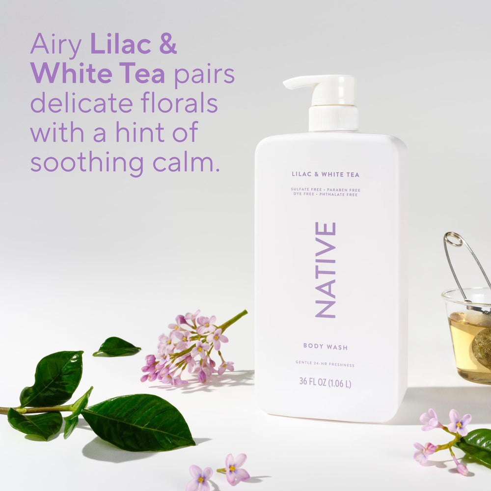 Native Ingredientes de planta: limpieza suave de origen vegetal para piel sensible.