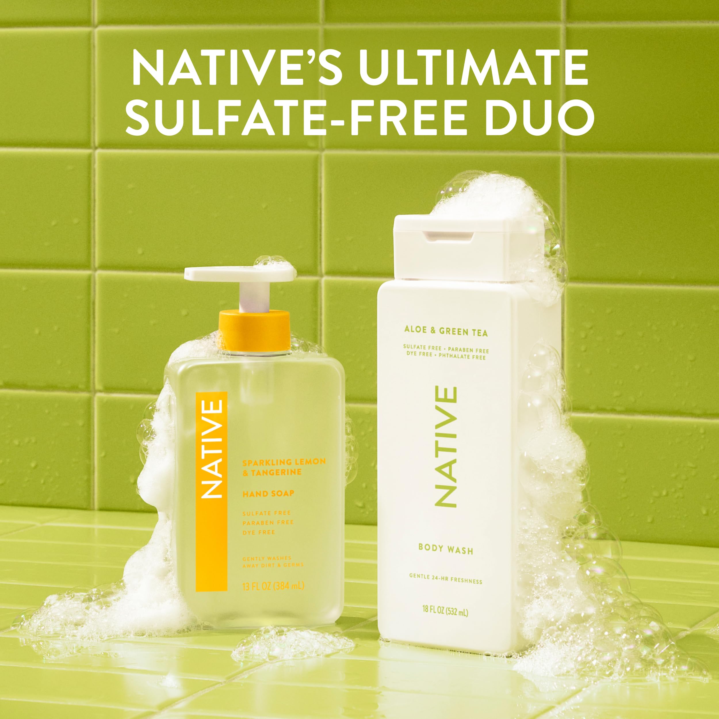 Native limpieza suave de coco, ideal para uso diario