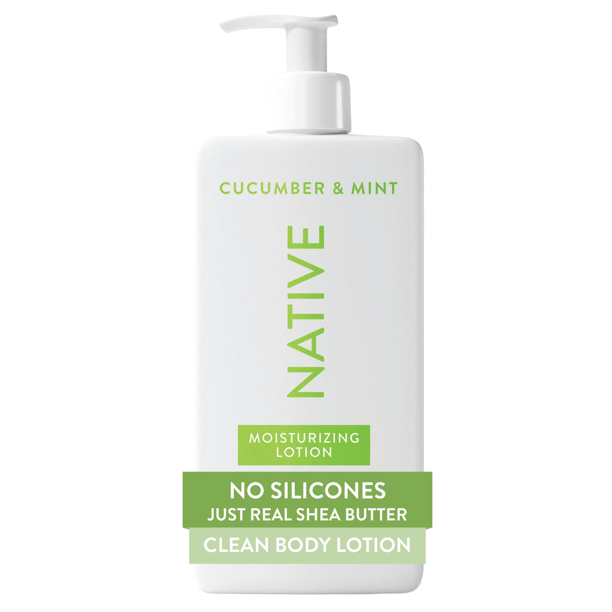 Loción corporal Native en botella para hidratación diaria.