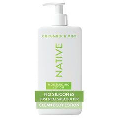 Loción corporal Native en botella para hidratación diaria.