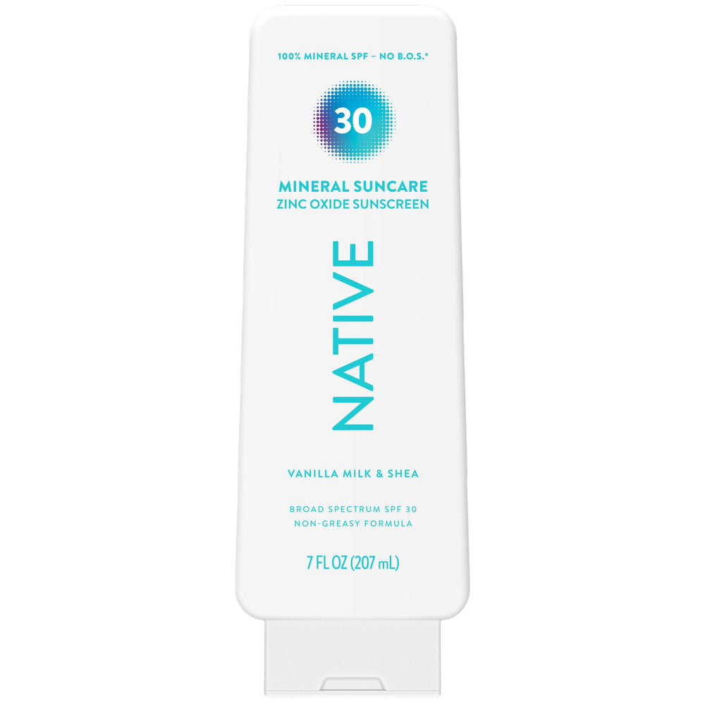Protector solar mineral Native: frasco listo para protección diaria rostro y cuerpo