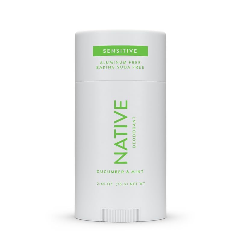 Textura cremosa de Native Sensible Desodorante para piel suave.