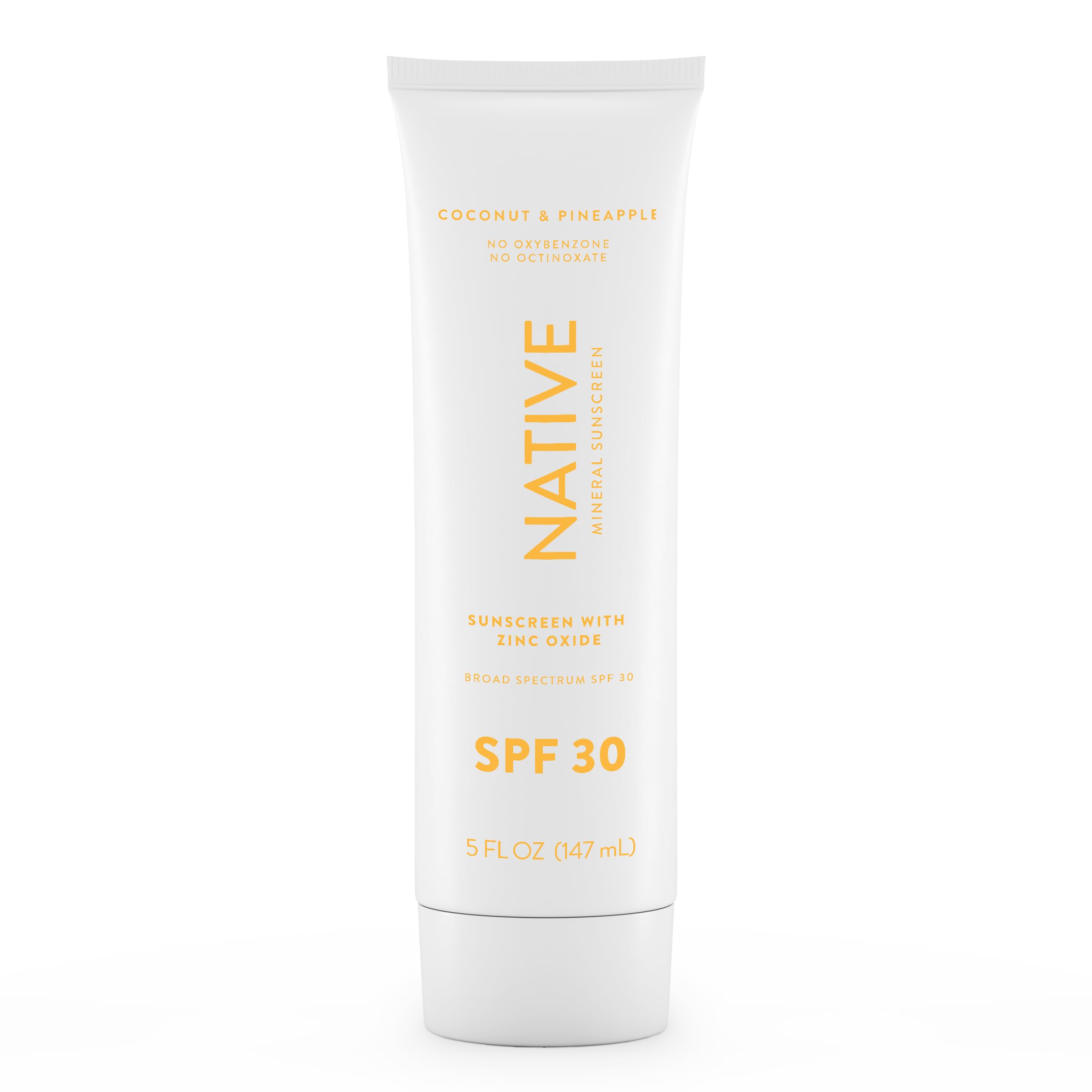 Native Sunscreen SPF 30 bottle pour shows smooth, everyday sun protection.